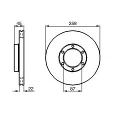 0 986 478 271 BOSCH Тормозной диск