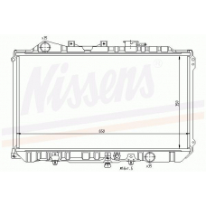 62445 NISSENS Охладитель, охлаждение двигателя
