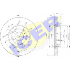 78BD2412-2 ICER Тормозной диск