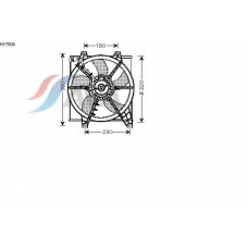 HY7506 AVA Вентилятор, охлаждение двигателя