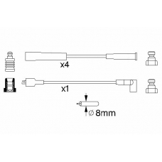 0 986 357 140 BOSCH Комплект проводов зажигания