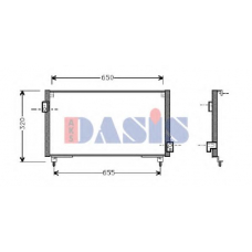 352060N AKS DASIS Конденсатор, кондиционер