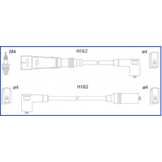 134709 HITACHI Комплект проводов зажигания