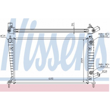 68001A NISSENS Радиатор, охлаждение двигателя