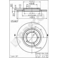 BS 7629 BRECO Тормозной диск