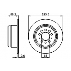 0 986 478 850 BOSCH Тормозной диск