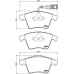 P 85 081 BREMBO Комплект тормозных колодок, дисковый тормоз