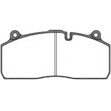 JSA 12163.10 WOKING Комплект тормозных колодок, дисковый тормоз