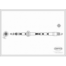 19033604 CORTECO Тормозной шланг