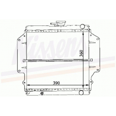 64184 NISSENS Радиатор, охлаждение двигателя