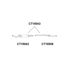 CT15043 VENEPORTE Предглушитель выхлопных газов