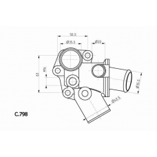 C.798.80 BEHR Термостат, охлаждающая жидкость