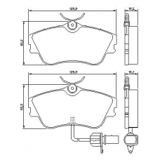 0 986 424 672 BOSCH Комплект тормозных колодок, дисковый тормоз