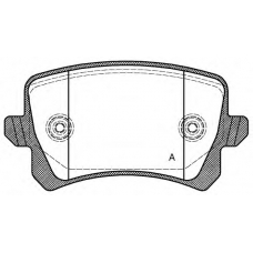 BPA1342.00 OPEN PARTS Комплект тормозных колодок, дисковый тормоз