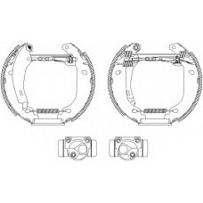 8DB 355 003-761 HELLA Комплект тормозных колодок