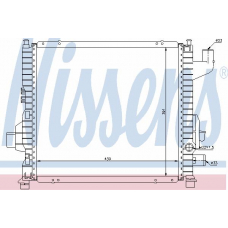 63837 NISSENS Радиатор, охлаждение двигателя