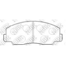 PN1069 NiBK Комплект тормозных колодок, дисковый тормоз