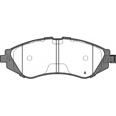 BPA0645.02 OPEN PARTS Комплект тормозных колодок, дисковый тормоз