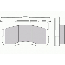 12-0017 E.T.F. Комплект тормозных колодок, дисковый тормоз