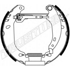 6161 TRUSTING Комплект тормозных колодок