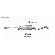 28.7046 ASSO Глушитель выхлопных газов конечный