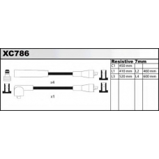 XC786 QUINTON HAZELL Комплект проводов зажигания