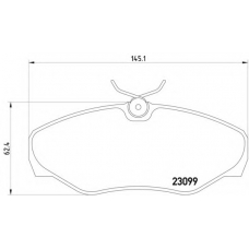 MDB2159 DON Комплект тормозных колодок, дисковый тормоз