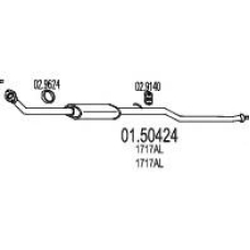 01.50424 MTS Средний глушитель выхлопных газов
