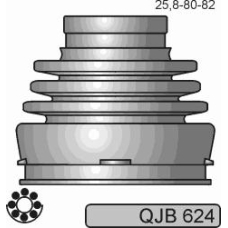 QJB624 QUINTON HAZELL Комплект пылника, приводной вал
