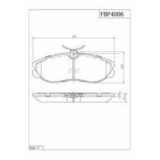 FBP4006 FI.BA Комплект тормозных колодок, дисковый тормоз