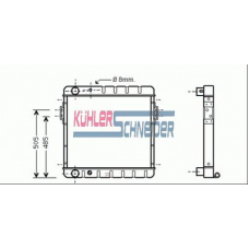 1800591 KUHLER SCHNEIDER Радиатор, охлаждение двигател