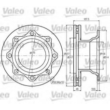 187064 VALEO Тормозной диск