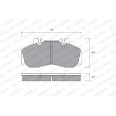 151-1029 WEEN Комплект тормозных колодок, дисковый тормоз