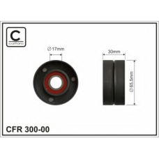 300-00 CAFFARO Натяжной ролик, поликлиновой  ремень