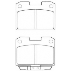 ASN-2043 AISIN Комплект тормозных колодок, дисковый тормоз