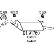 01.91760 MTS Глушитель выхлопных газов конечный