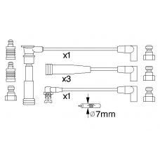 0 986 357 231 BOSCH Комплект проводов зажигания