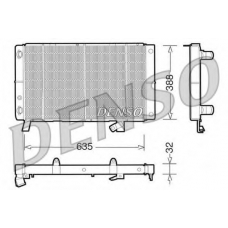 DRM21074 DENSO Радиатор, охлаждение двигателя