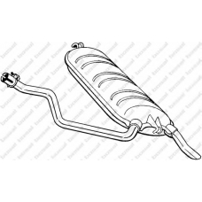 278-239 BOSAL Глушитель выхлопных газов конечный