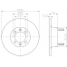 MDC184 MINTEX Тормозной диск