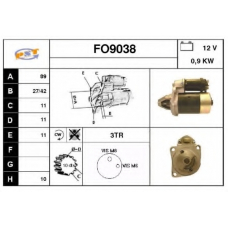 FO9038 SNRA Стартер