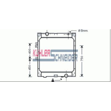 3715802 KUHLER SCHNEIDER Радиатор, охлаждение двигател