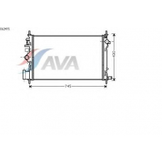 OL2471 AVA Радиатор, охлаждение двигателя
