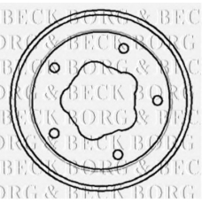 BBR7058 BORG & BECK Тормозной барабан