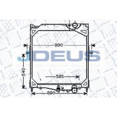 131M11 JDEUS Радиатор, охлаждение двигателя