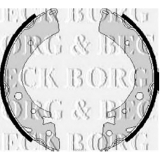 BBS6116 BORG & BECK Комплект тормозных колодок