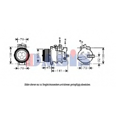 851850N AKS DASIS Компрессор, кондиционер