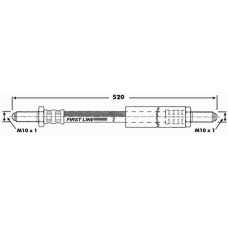 FBH6156 FIRST LINE Тормозной шланг