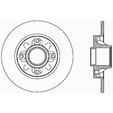 BDR2388.10 OPEN PARTS Тормозной диск