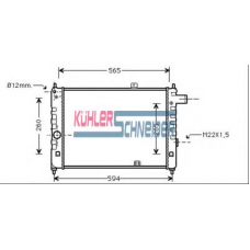 0602801 KUHLER SCHNEIDER Радиатор, охлаждение двигател